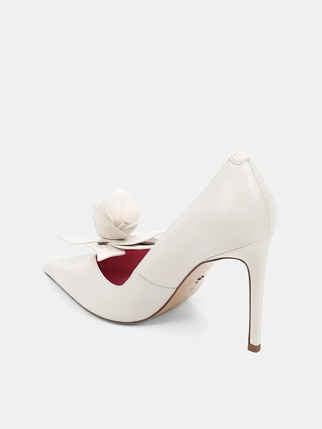 Туфли женские всесезонные, цвет белый, натуральная кожа 1494115-1 | 3