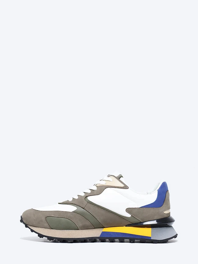 Кроссовки мужские демисезонные, цвет мультиколор, натуральная кожа/натуральный нубук M1781724-1 | 3