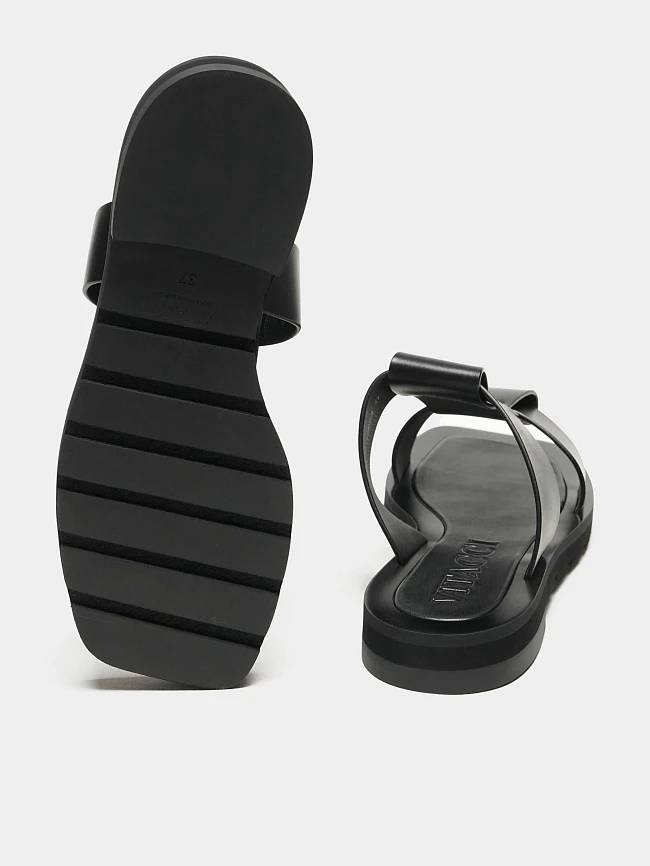 Сабо женские летние, цвет черный, натуральная кожа 1495069 | 3