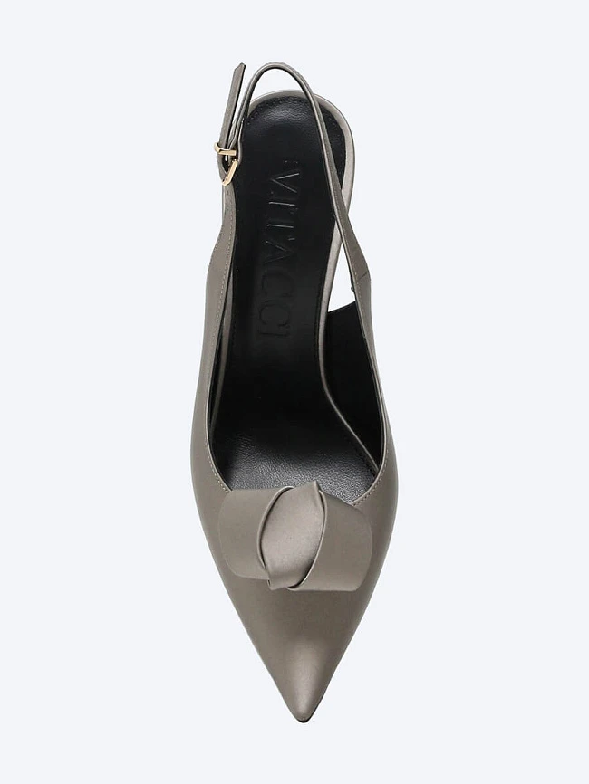 Туфли женские летние, цвет серый, натуральная кожа 1493269 | 4