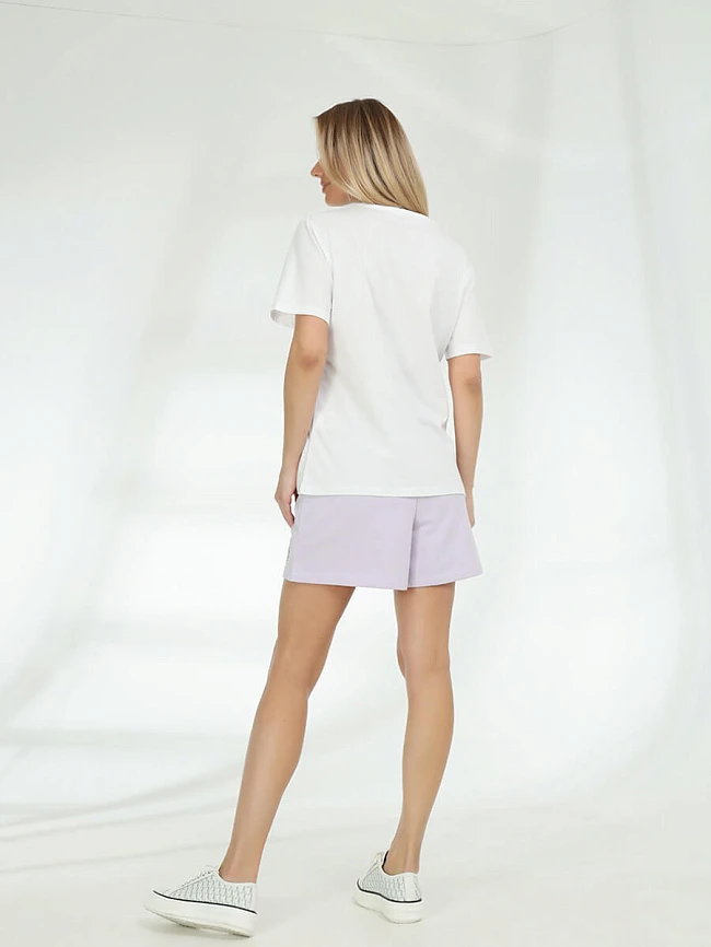 Костюм спортивный (футболка+шорты) женские всесезонные TEset05-17 | 4