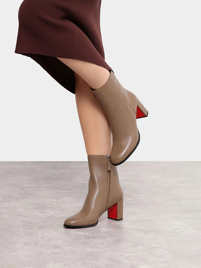 Полусапоги женские демисезонные, цвет коричневый, натуральный велюр 495612 | 8