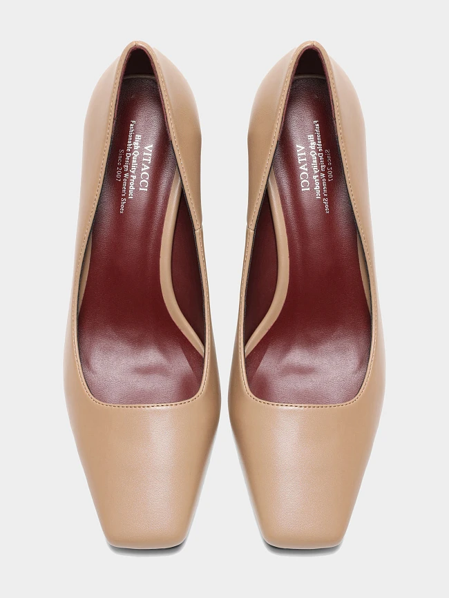 Туфли женские всесезонные, цвет бежевый, искусственная кожа 6550365-2 | 4