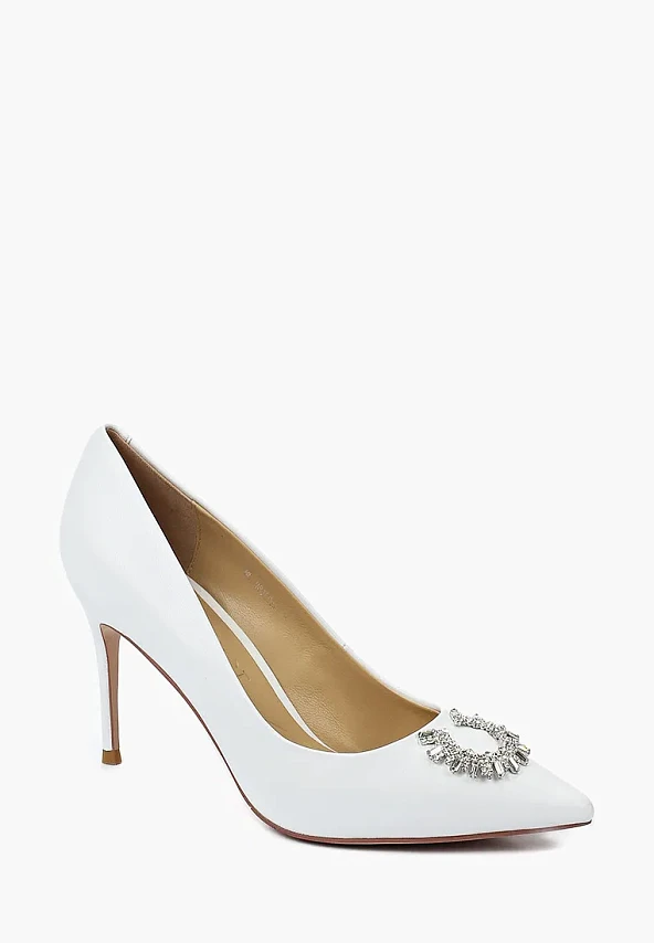 Туфли 492768P2 женские цвет белый, натуральная кожа 492768P2        | 1