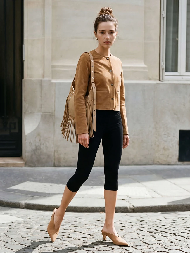 Мюли женские летние, цвет мокко, натуральный велюр 497478 | 8