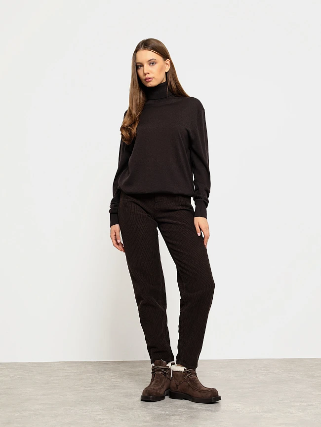 Ботинки женские зимние, цвет коричневый, натуральный спилок 1731198M | 7