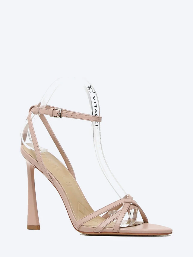 Босоножки женские летние, цвет пудровый, натуральная кожа 495871 | 1