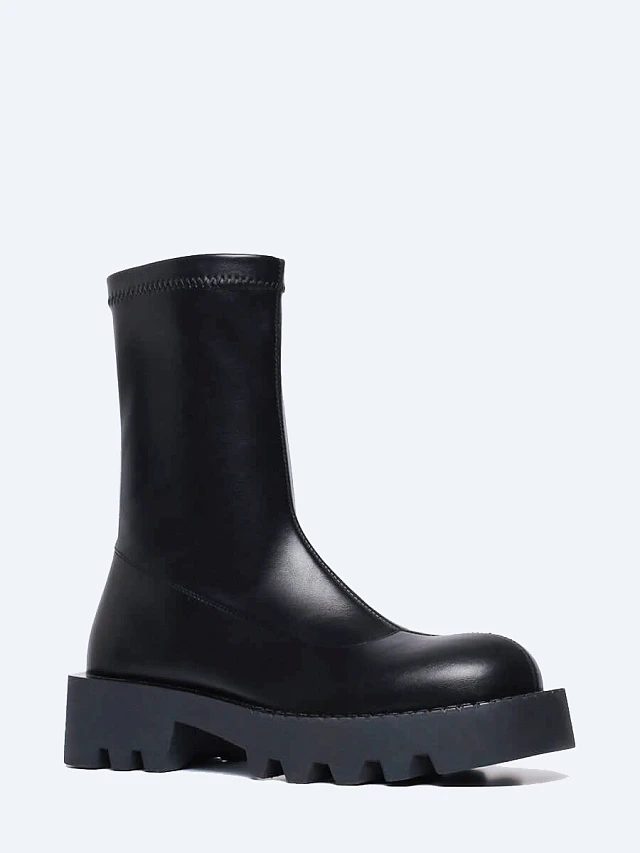 Полусапоги женские демисезонные, цвет черный, искусственная кожа 1846208P | 1