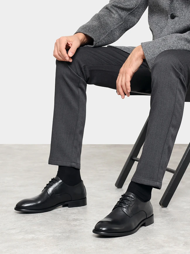 Полуботинки мужские всесезонные, цвет черный, натуральная кожа M1782508 | 10