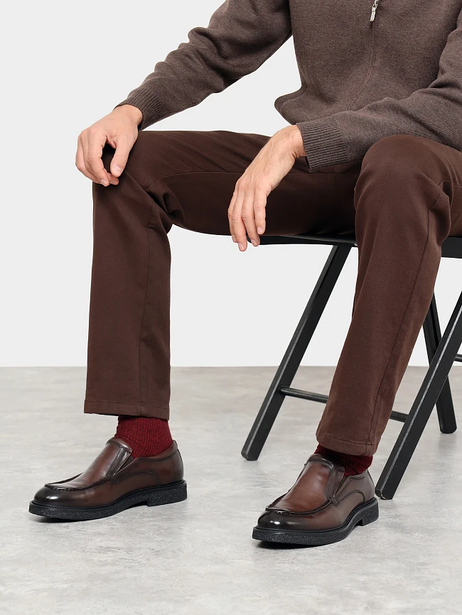 Туфли мужские всесезонные, цвет коричневый, натуральная кожа M1782536 | 10