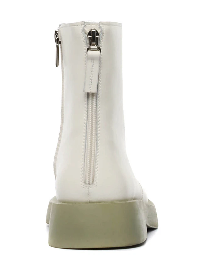 Ботинки 1845272 женские цвет молочный, натуральная кожа и полимерные материалы 1845272         | 5