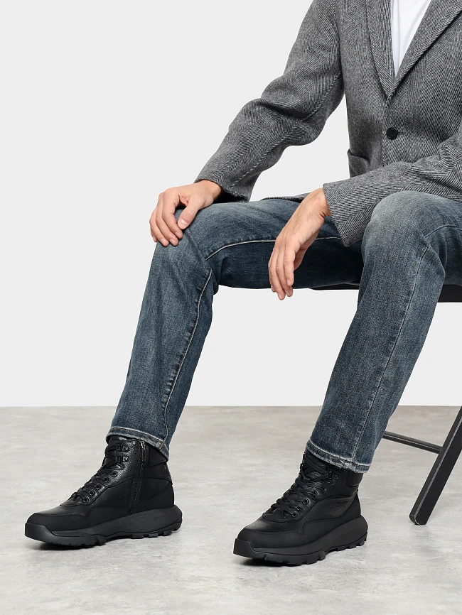 Ботинки мужские демисезонные, цвет черный, натуральная кожа M1782614 | 10