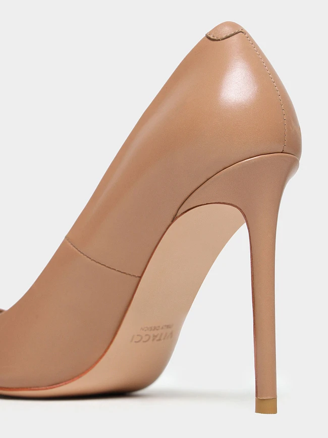 Туфли женские всесезонные, цвет бежевый, натуральная кожа 497502 | 5