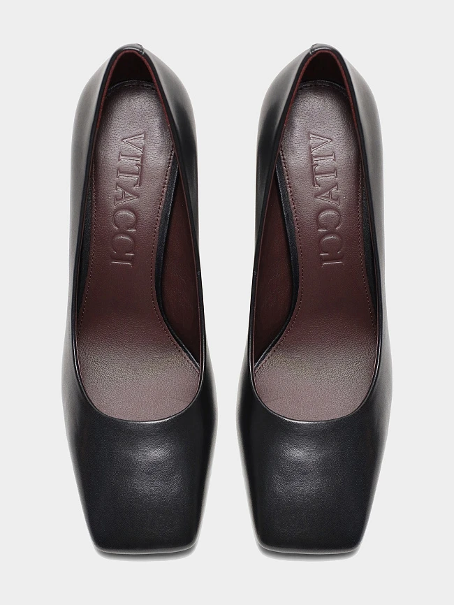 Туфли женские всесезонные, цвет черный, натуральная кожа 1494699 | 4