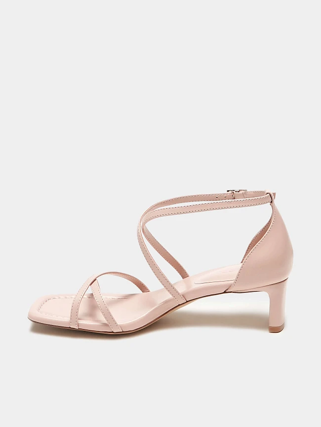 Босоножки женские летние, цвет пудровый, натуральная кожа 497611 | 9