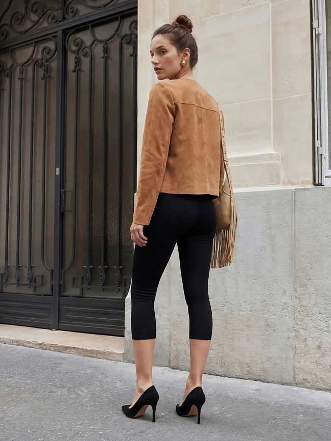 Туфли женские всесезонные, цвет черный, натуральный велюр 497630 | 10