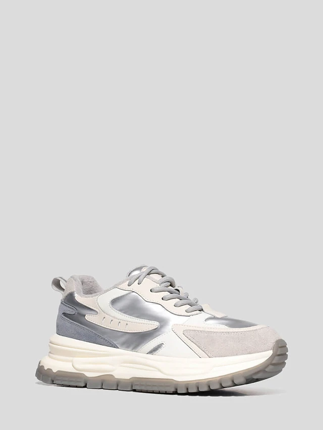 Кроссовки 1848056 женские цвет серый, текстиль/натуральная кожа и полимерные материалы 1848056 | 1