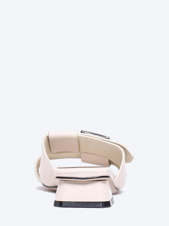 Сабо женские летние, цвет молочный, натуральная кожа и полимерные материалы 7210234 | 5