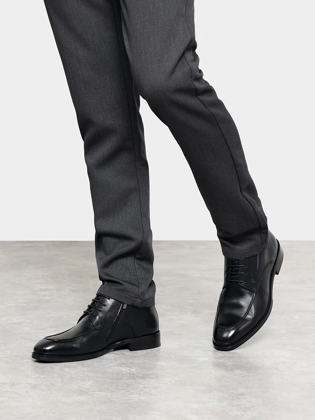 Ботинки мужские демисезонные, цвет черный, натуральная кожа M1022999 | 7