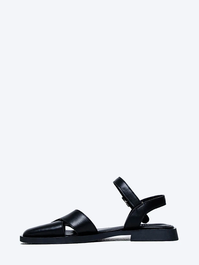 Сандалии женские летние, цвет черный, натуральная кожа и полимерные материалы 1849812 | 3