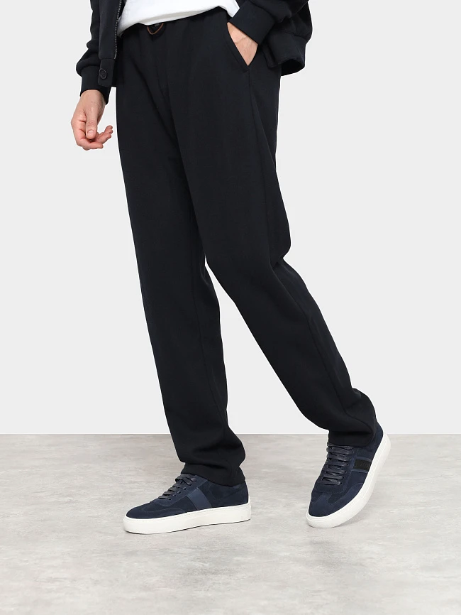 Кеды мужские демисезонные, цвет синий, натуральная кожа/натуральный спилок M253697-1 | 7