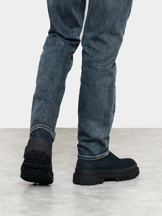 Ботинки мужские зимние, цвет синий, натуральный нубук M1022569M | 7