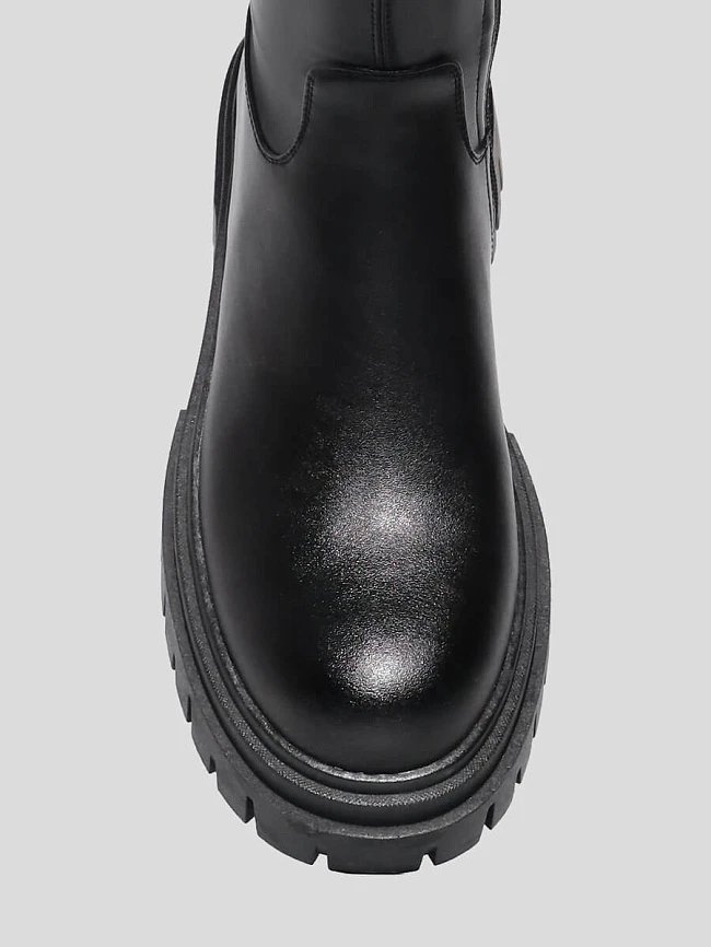 Ботфорты женские демисезонные, цвет черный, искусственная кожа/натуральная кожа и полимерные материалы 1847714 | 4