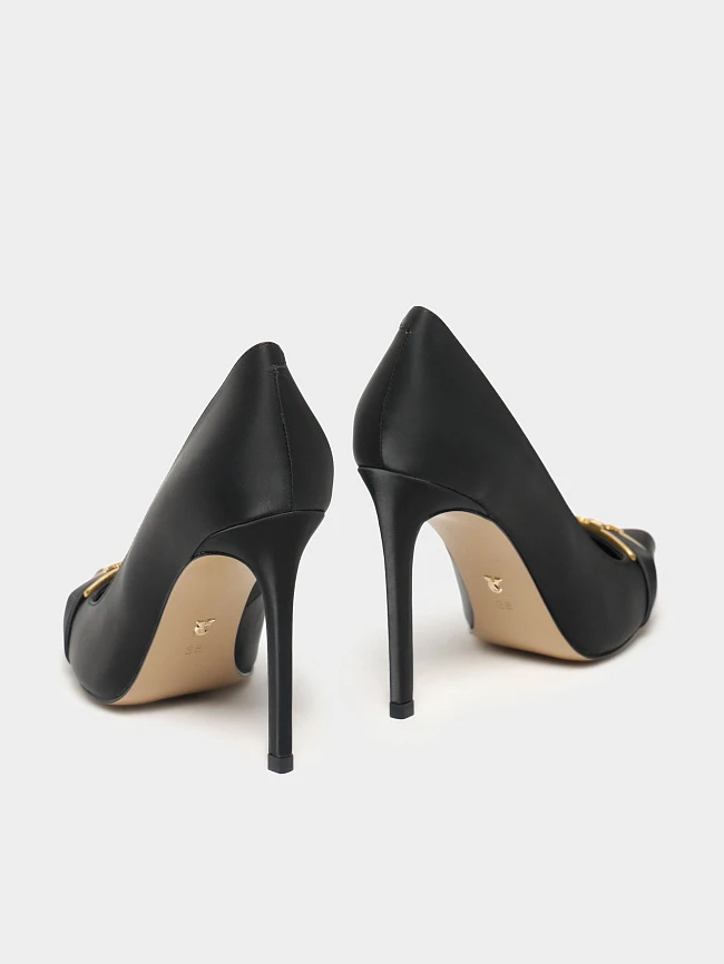 Туфли женские всесезонные, цвет черный, натуральная кожа 1494433 | 4