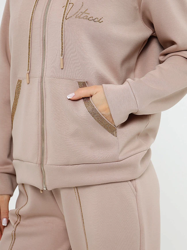 Комплект (толстовка+брюки) женские демисезонные KA17598-08 | 11