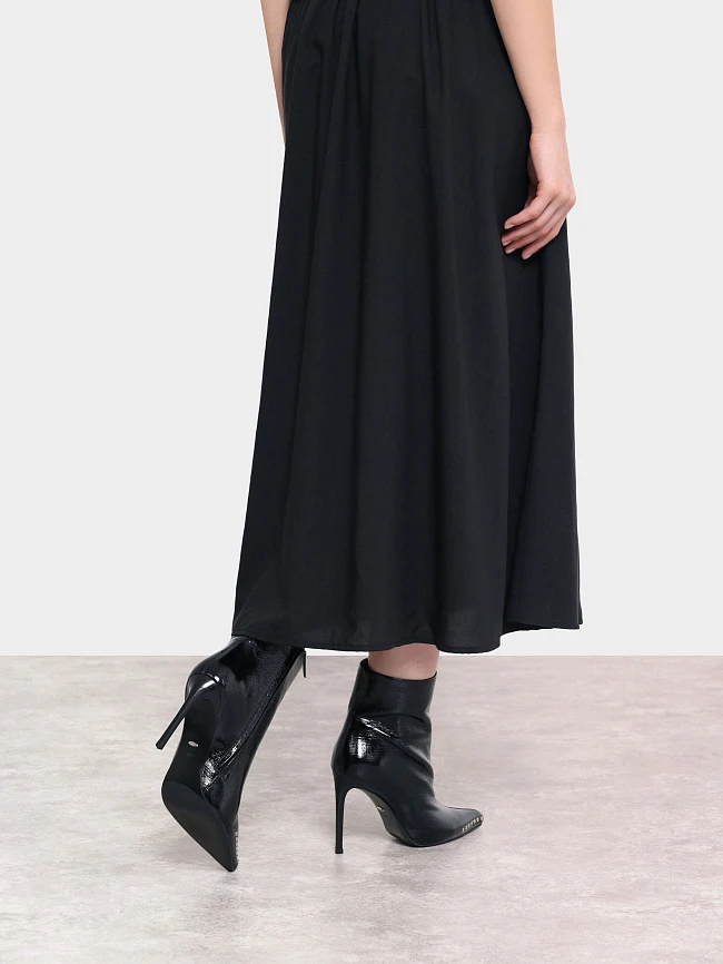 Полусапоги женские демисезонные, цвет черный, натуральный наплак 1493929 | 9