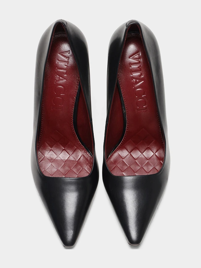 Туфли женские всесезонные, цвет черный, натуральная кожа 497034 | 4