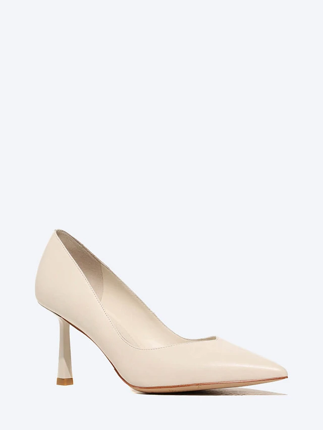 Туфли женские всесезонные, цвет молочный, натуральная кожа 497037 | 1