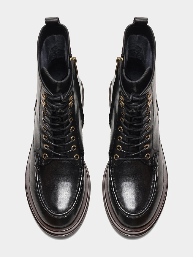 Ботинки женские демисезонные, цвет черный, натуральная кожа 1821621 | 5