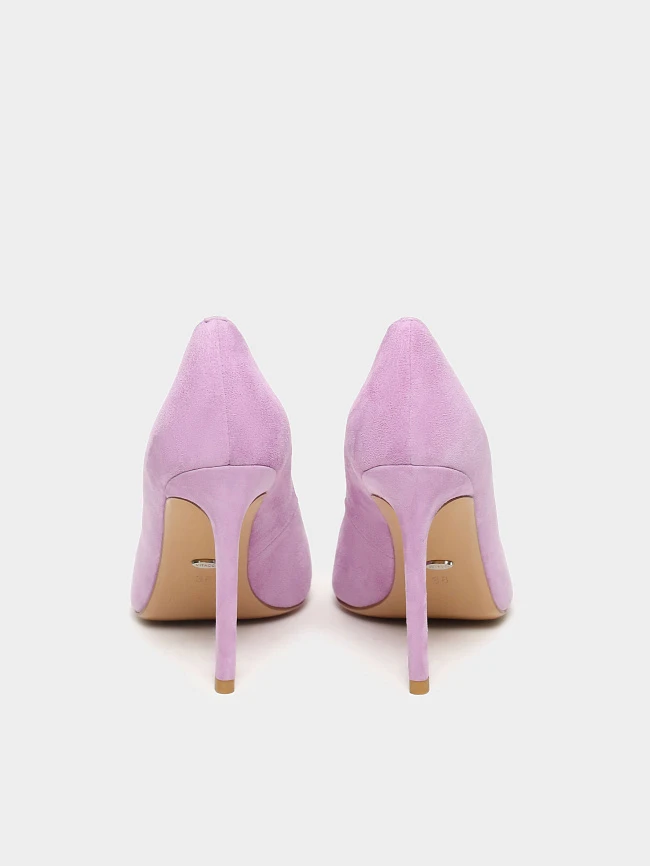 Туфли женские всесезонные, цвет сиреневый, натуральный велюр 495748-1 | 6