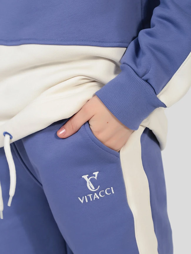 DS6506-16 Костюм спортивный (джемпер+брюки) для девочек фиолетовый+88% хлопок, 12% полиэстер DS6506-16 | 5