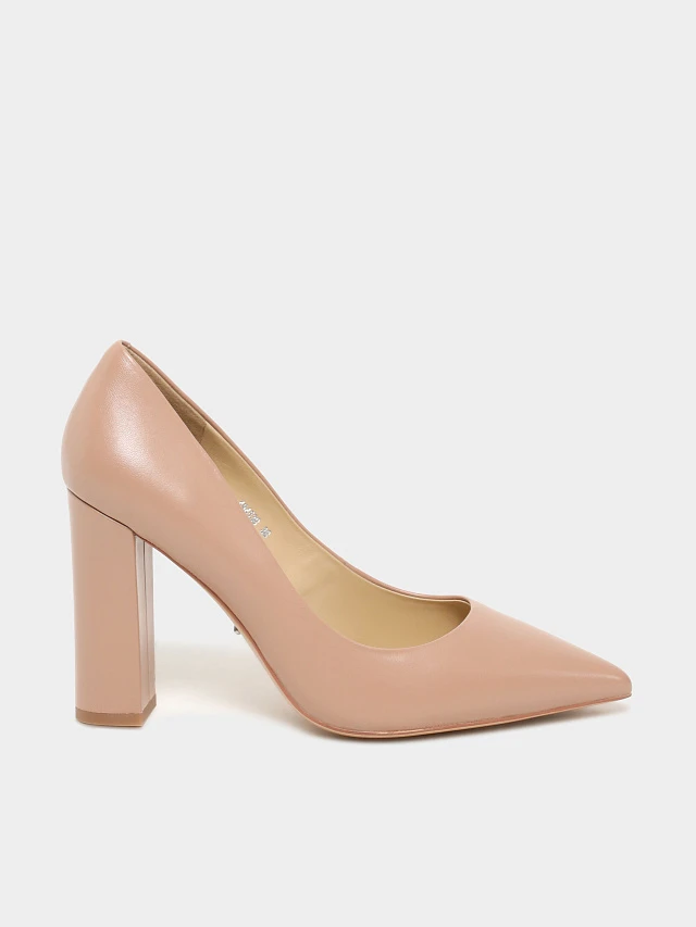 Туфли женские всесезонные, цвет бежевый, натуральная кожа 494538 | 1