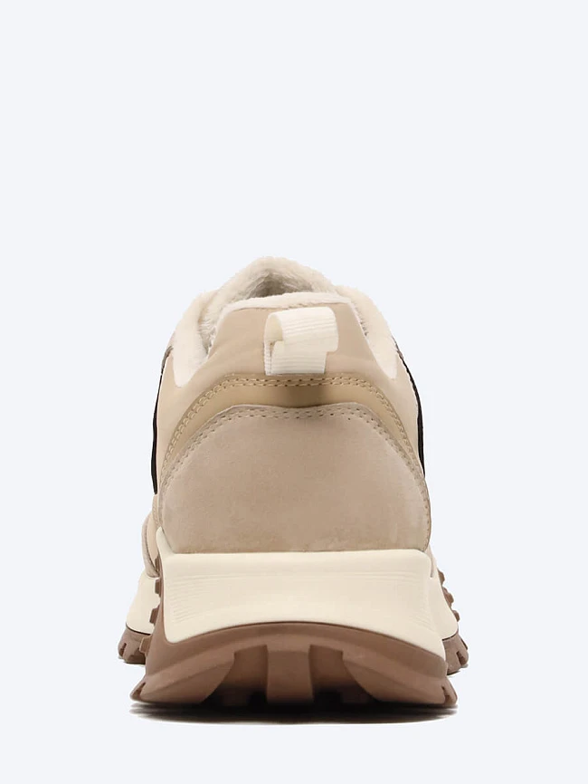 Кроссовки женские демисезонные, цвет бежевый, текстиль/натуральная кожа и полимерные материалы 1849477 | 5