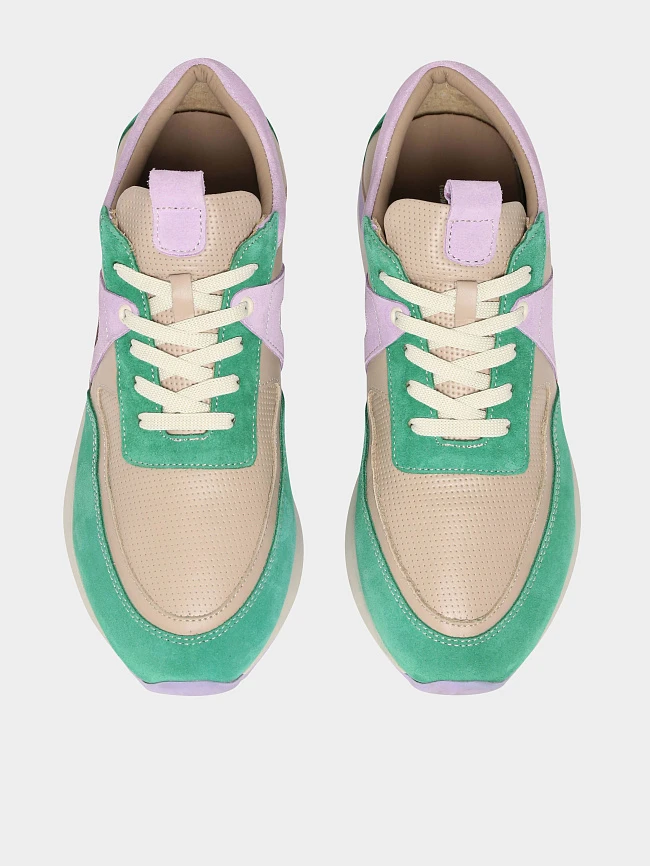 Кроссовки женские демисезонные, цвет мультиколор, натуральная кожа/натуральный спилок 1221475 | 5