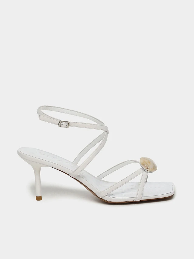 Босоножки женские летние, цвет белый, натуральная кожа 1821738 | 1