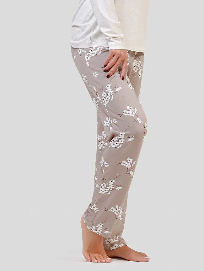 Пижама (джемпер+брюки) женские всесезонные PYJ2222-02 | 8