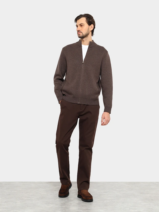 Ботинки мужские демисезонные, цвет коричневый, натуральный спилок M801241 | 12