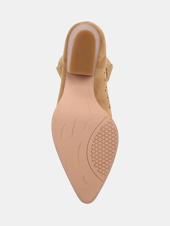 Ботильоны женские летние, цвет рыжий, натуральный спилок 1849874 | 5