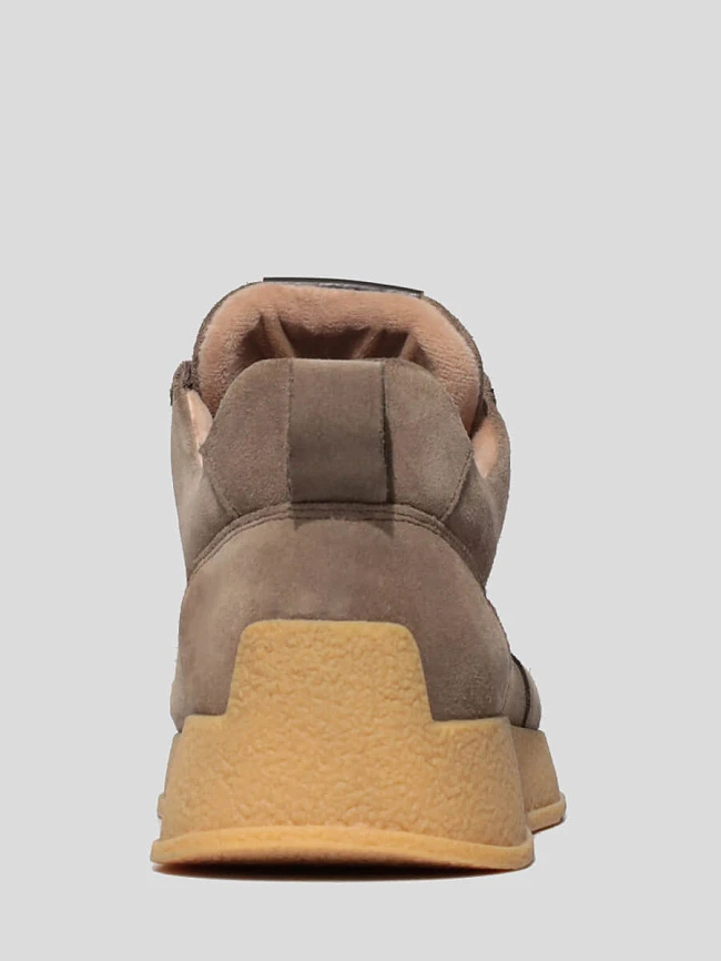 Кроссовки женские демисезонные, цвет коричневый, натуральный спилок 1780002 | 5