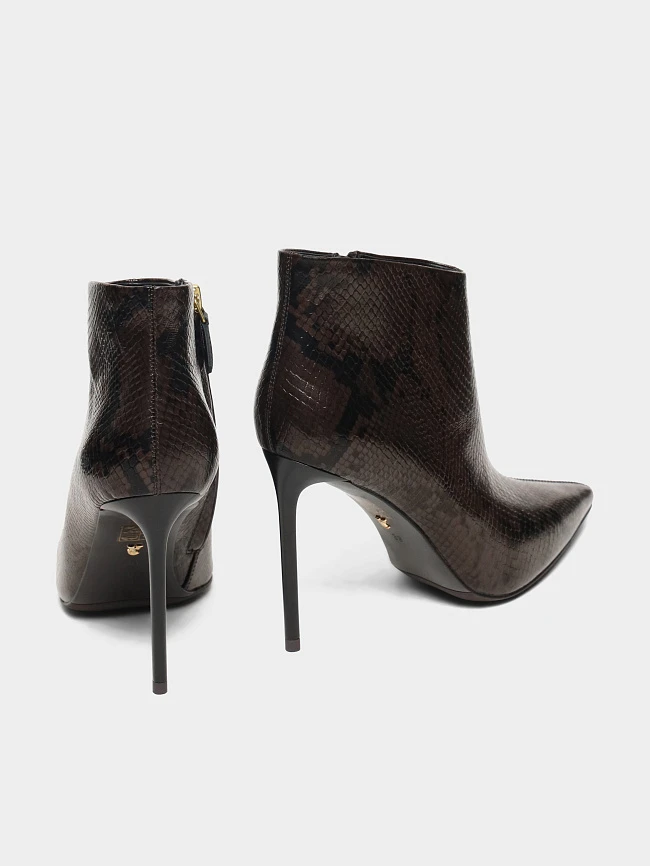 Ботильоны женские всесезонные, цвет коричневый, натуральная кожа 1494516 | 4