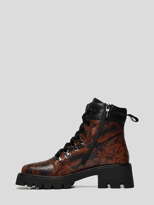 Ботинки 1844194M женские цвет коричневый, искусственная кожа 1844194M        | 2