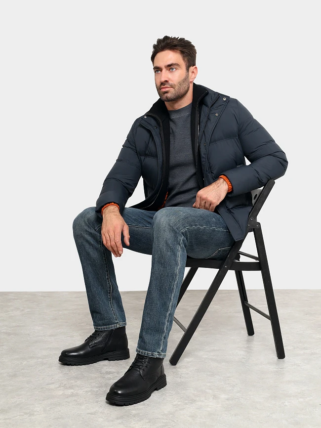 Ботинки мужские зимние, цвет черный, натуральная кожа M24VC070M | 11