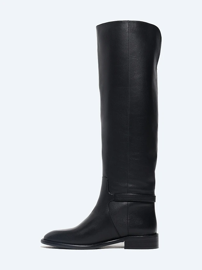 Сапоги женские демисезонные, цвет черный, натуральная кожа 1494712 | 3