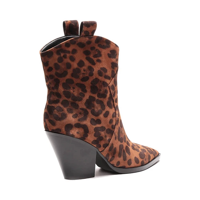 Полусапоги 149671 женские цвет мультиколор, натуральный велюр 149671          | 3