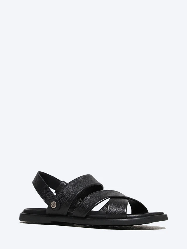 Сандалии мужские летние, цвет черный, натуральная кожа M1782420 | 1