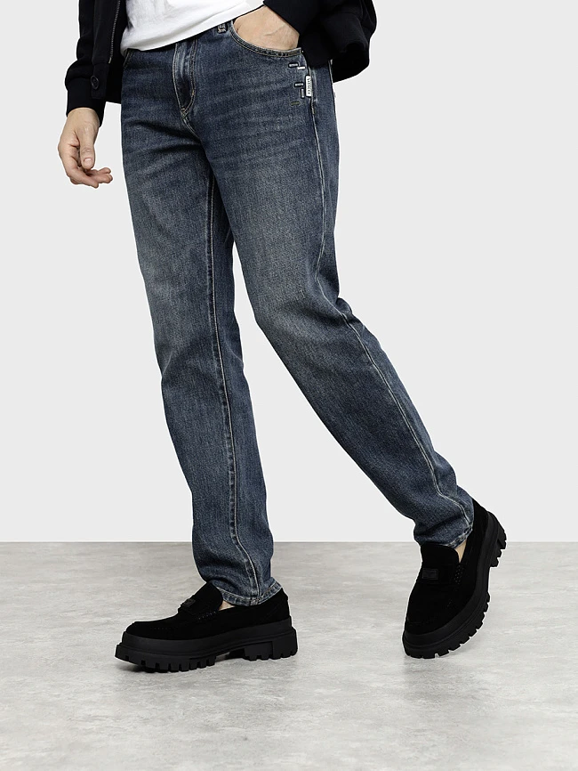 Лоферы мужские зимние, цвет черный, натуральный велюр M1022611M | 6